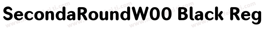 SecondaRoundW00 Black Regular字体转换